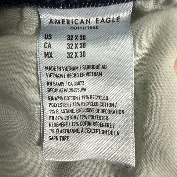 American Eagle Jeans Mens 32 Original Bootcut AirFlex Stretch Blue Denim 31x29 - Picture 4 of 10